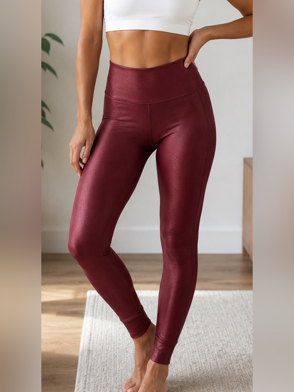 Reebok Shimmer High-Rise Leggings – Size Small